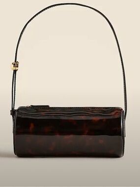 NWT J.Crew Bordeaux Bag in Luxe Patent Leather Barrel Purse